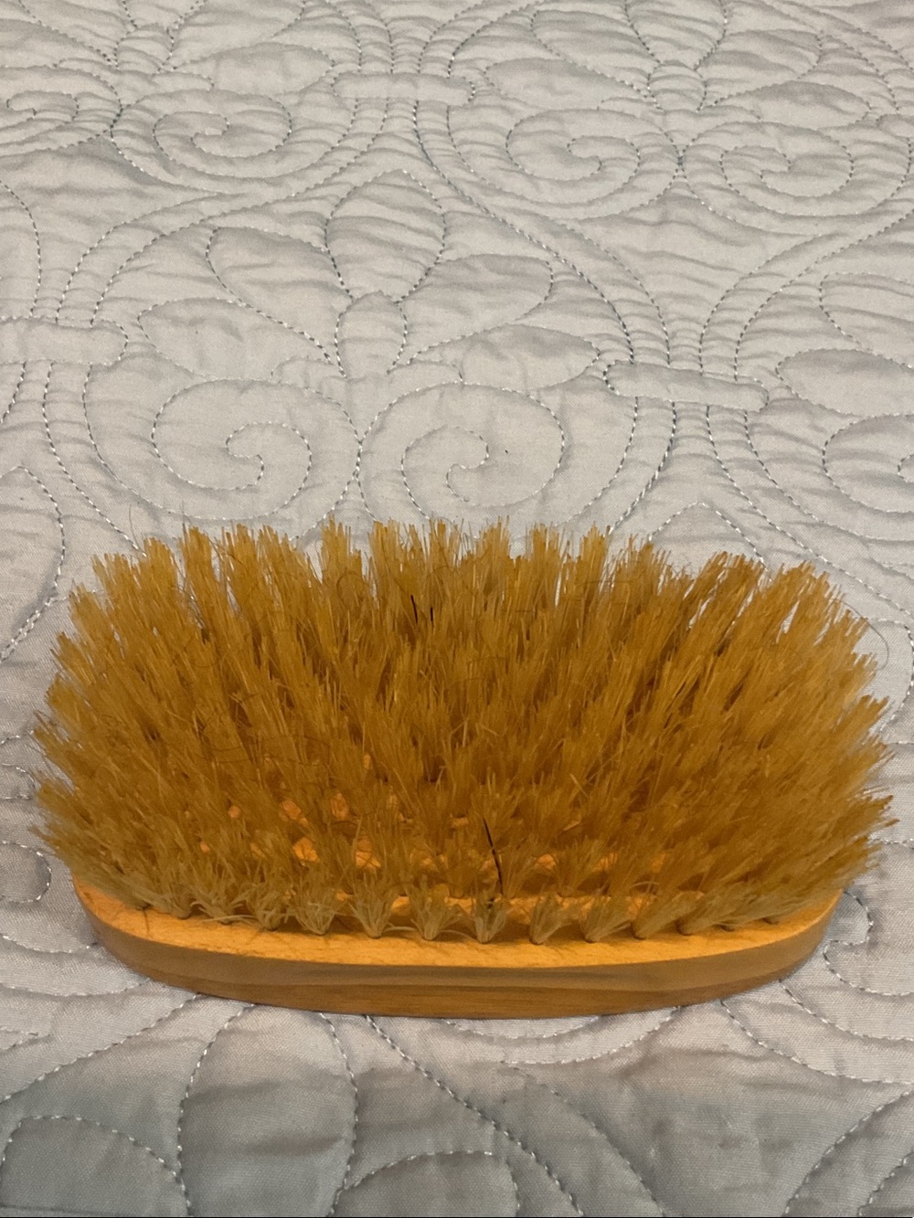Natural Bristle Handheld Cleaning Brush - Yellow